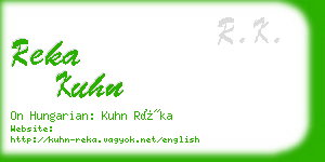 reka kuhn business card